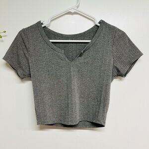 Gray crop top, size small, worn once